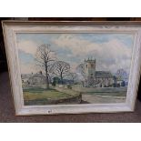 Oil painting of Collingham by Walter Hornsell