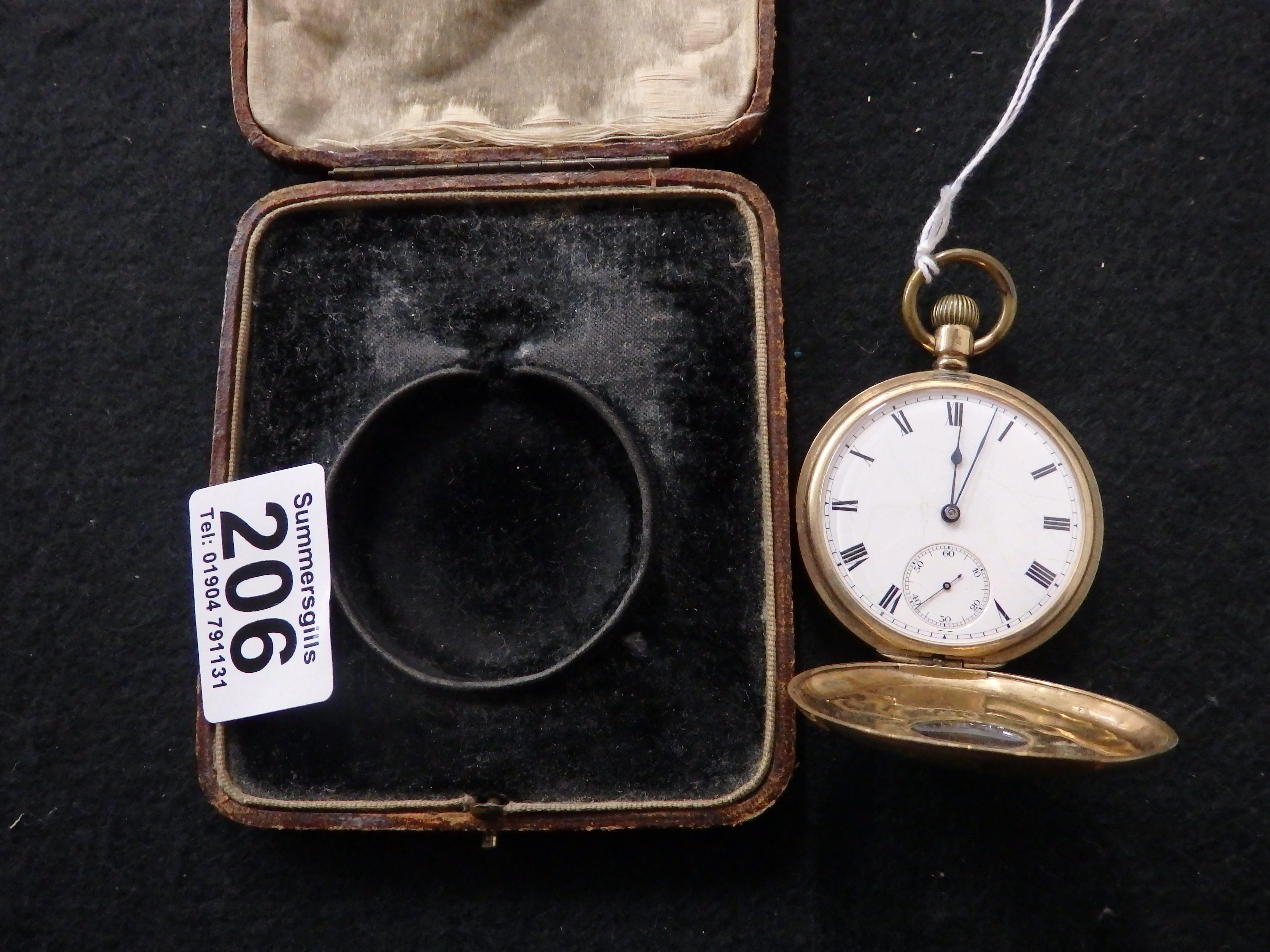 9ct Gold pocket watch made by Waltham