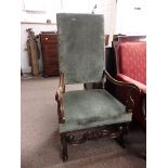 Queen Anne style arm chair