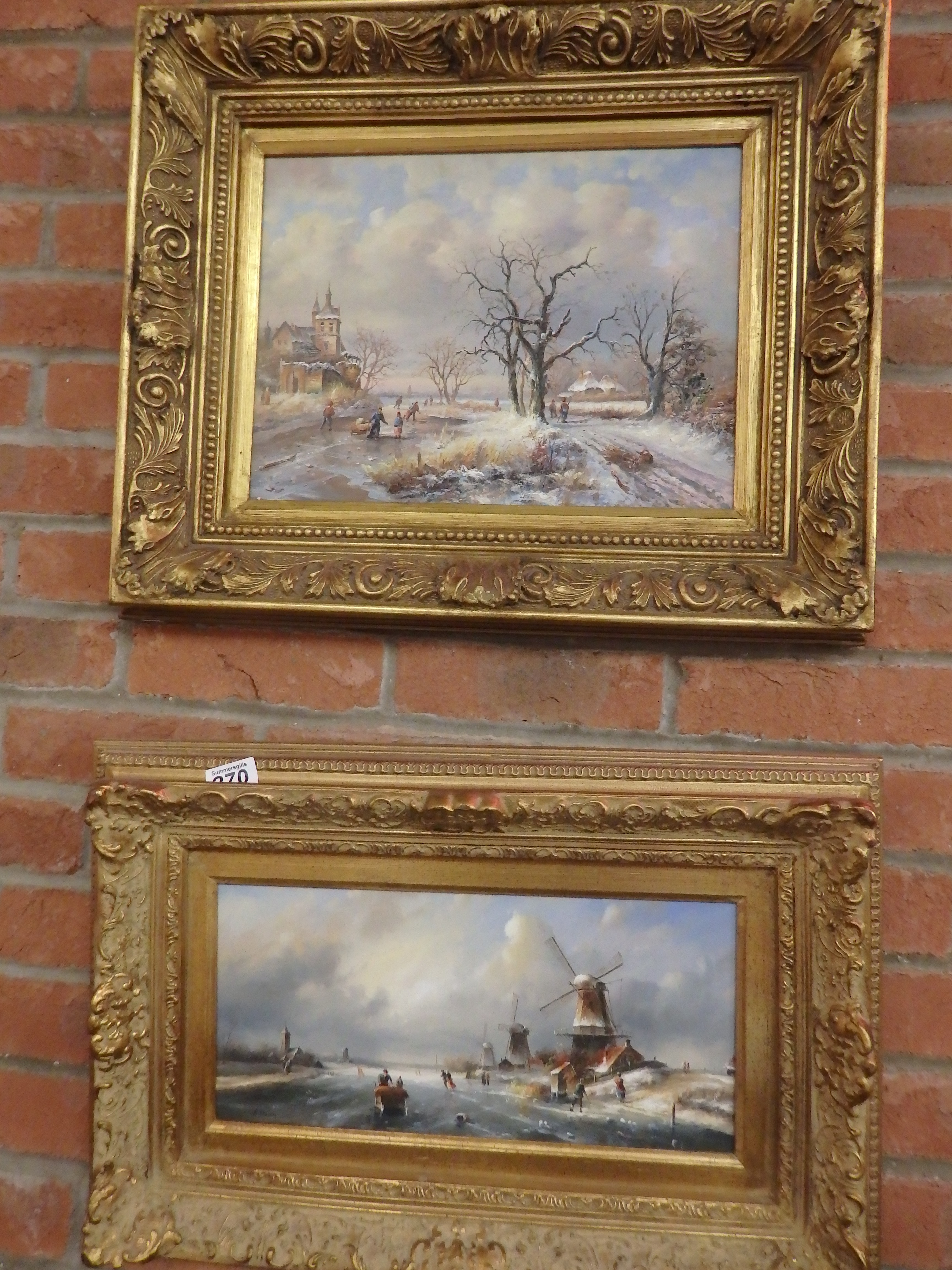 2 Dutch winter scenes