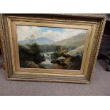 Signed oil by Robert Gallon, North Wales