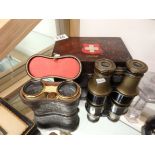Medical case and 2 x opera glasses