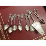 Continental Silver spoons and slice