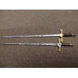Pair of sports swords made by Wilkisons