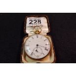 18ct gold pocket watch by Arundel of York