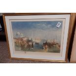 2 prints of Venice and certificates etc.