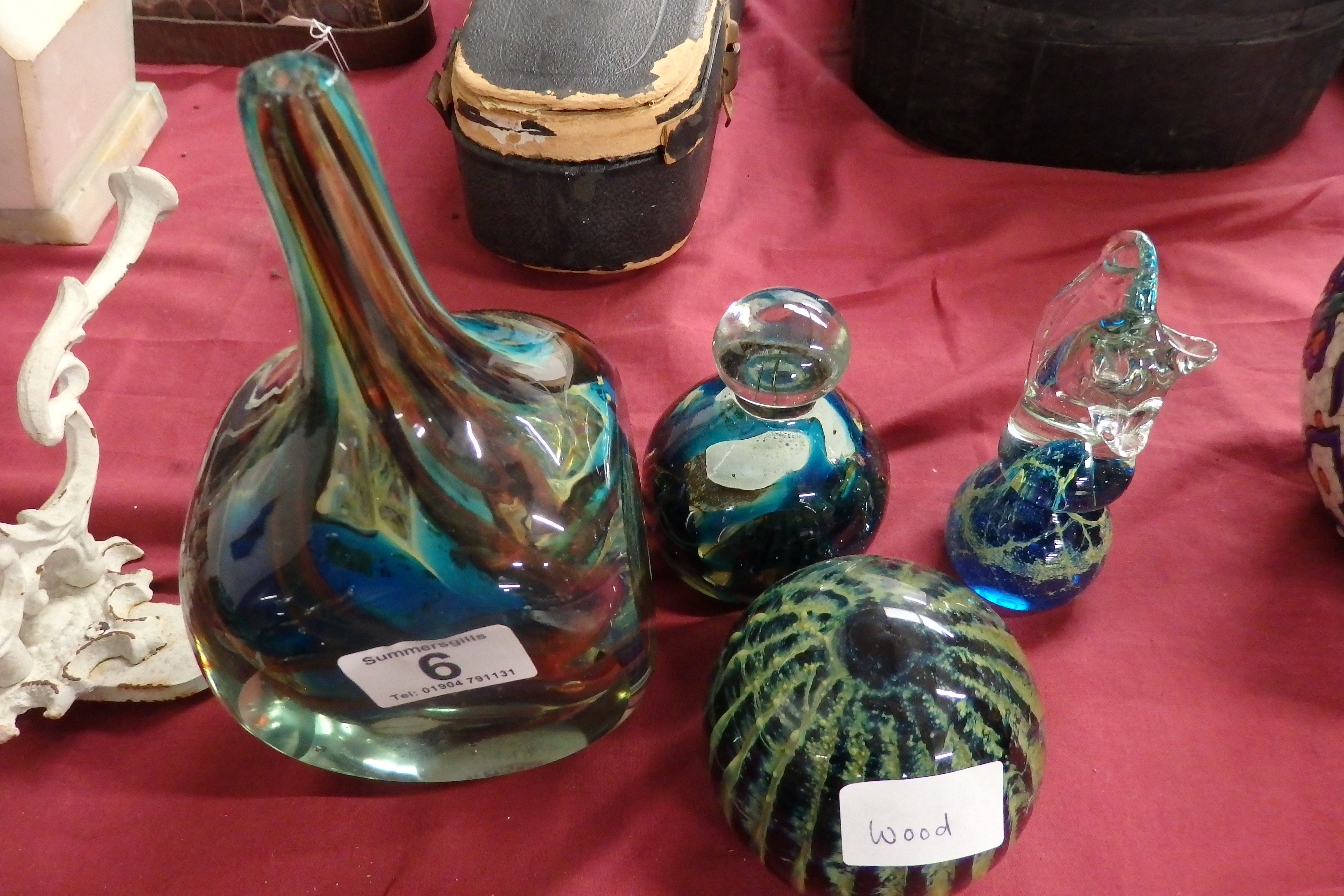 4 Merano glass items