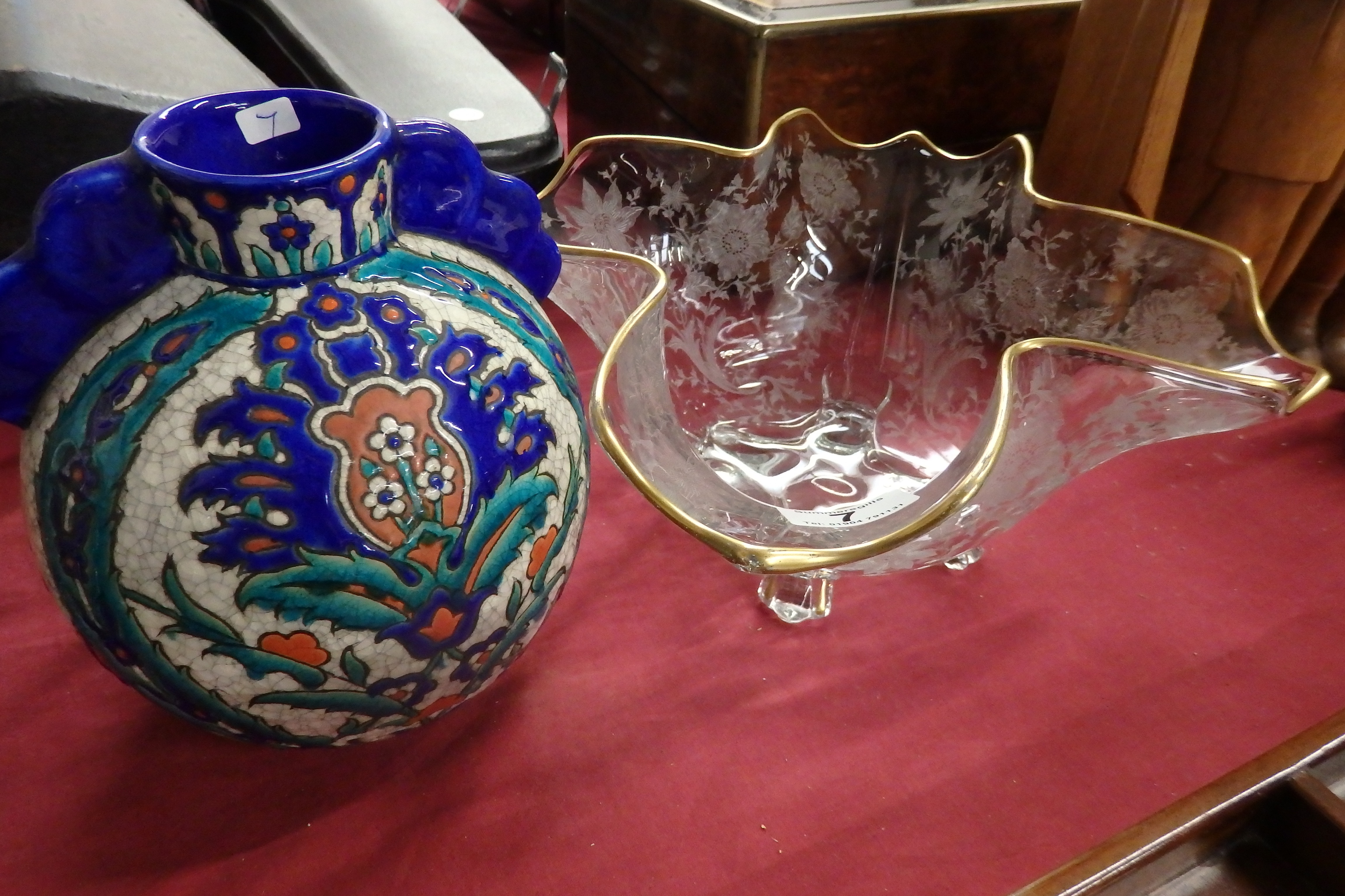 Laroche vase and glass bowl