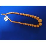 Necklace amber style weight 27g
