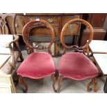 2 Victorian dining chairs