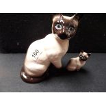 2 x Siamese "Beswick" cats