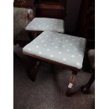 Pair of dressing stools