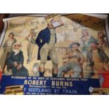 Robert Burns railway poster