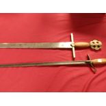 Repro' sword and antique sword