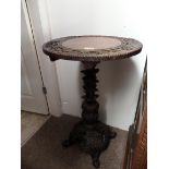 Carved table