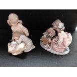 2 x Lladro figures