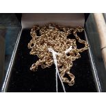 9ct gold longuard chain 52g