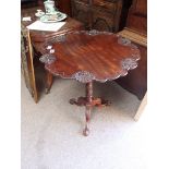 Mahogany tripod table