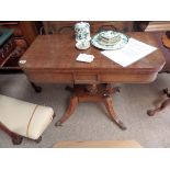 Antique fold over table