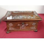 Antique Rosewood and Mother of Pearl box