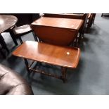 Oak drop leaf dining table and coffee table