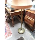 Brass standard lamp