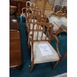 4 Yew dining chairs