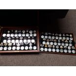 British regiments coins x 52 badges and 52 coins approx 75oz silver