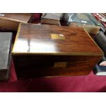 Antique mahogany writing box