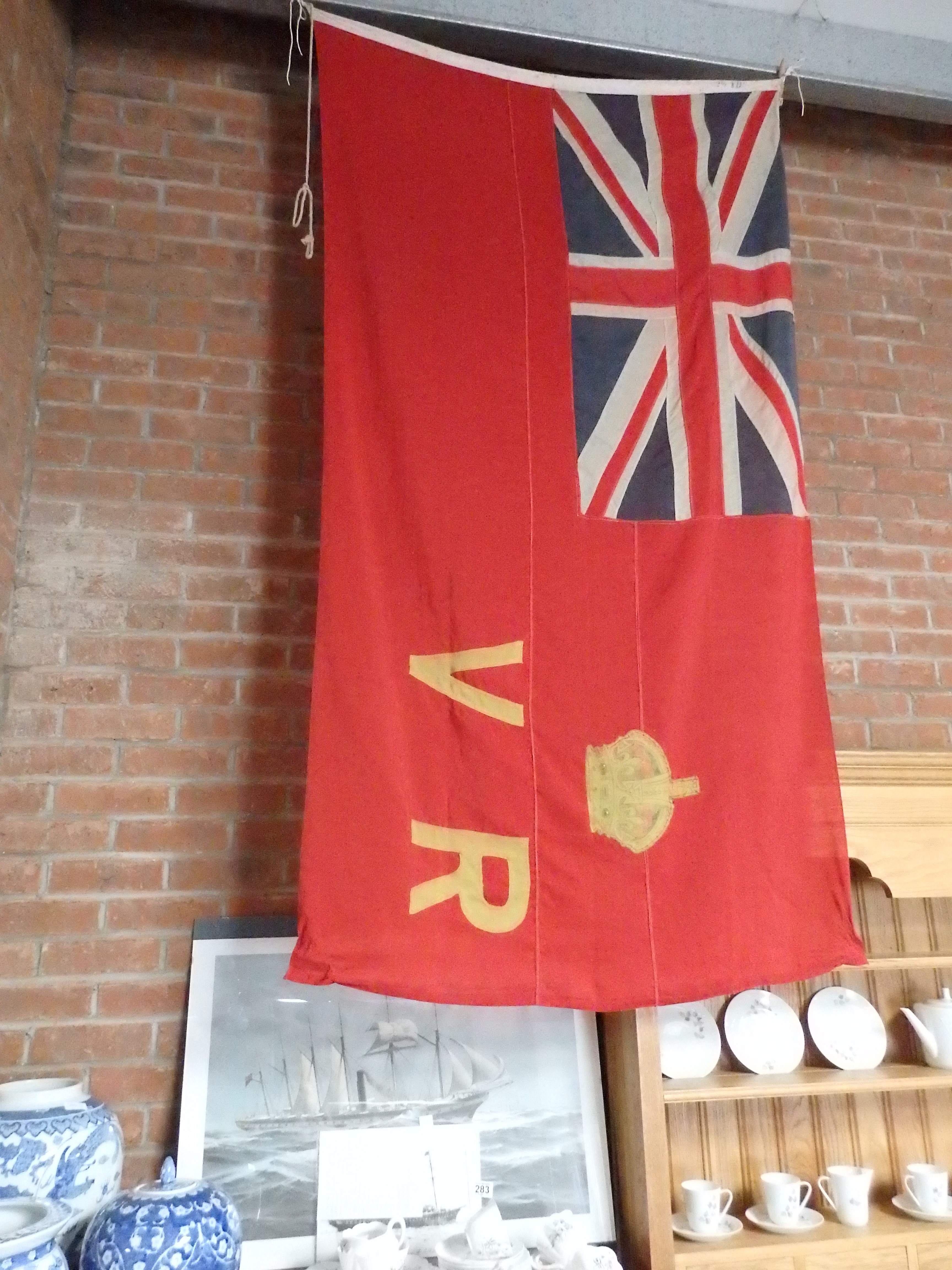 Original flag from RMY Victoria and Albert