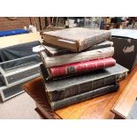 Old books, punch, postcards, bibles etc.