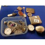 Silver pocket watches etc.