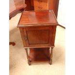 Antique mahog. bedside cabinet