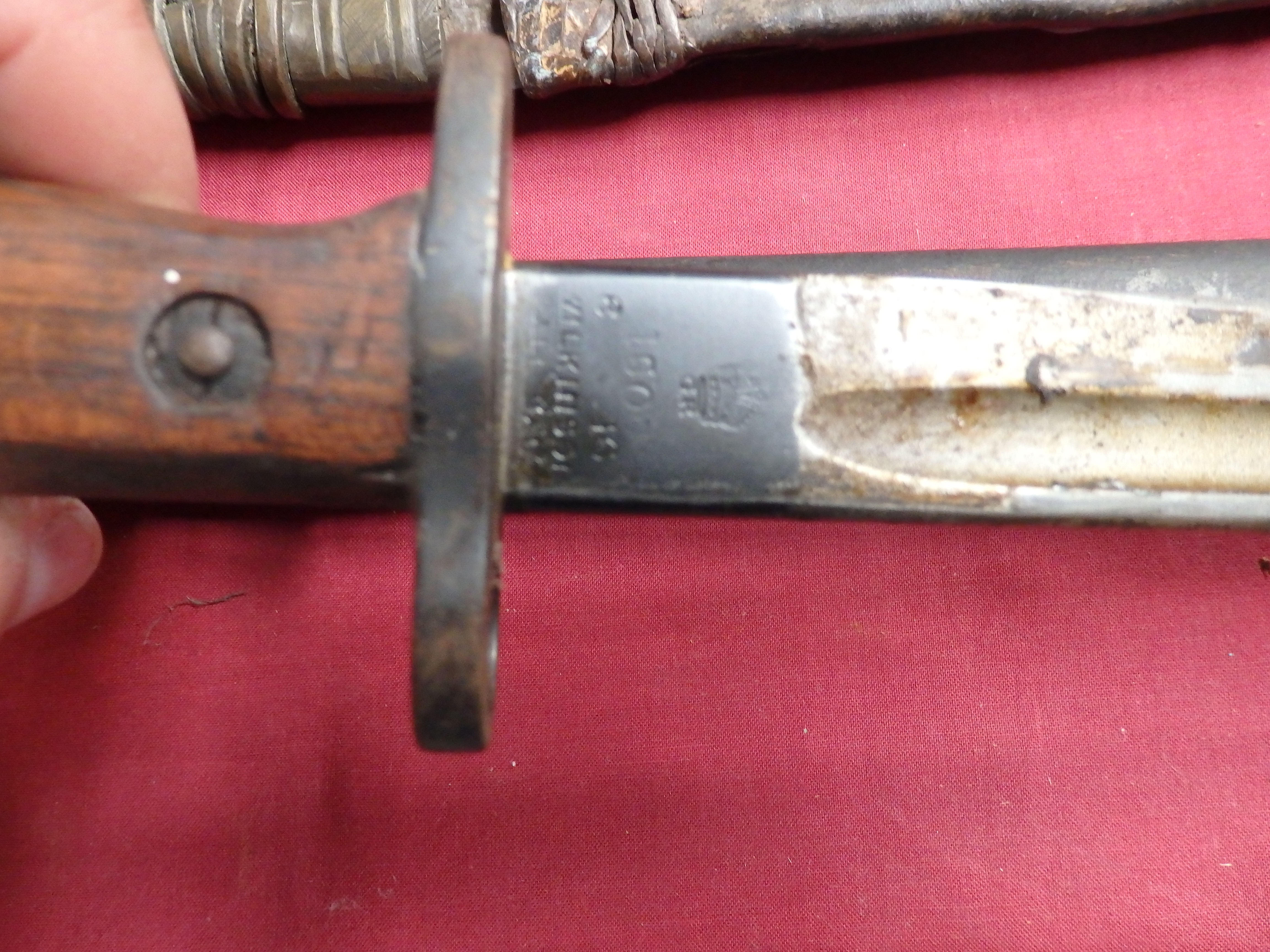 British bayonet and early dagger - Image 3 of 6