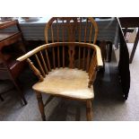 Low back Windsor chair