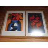 2 x Peter Green ltd prints Floating Night and Night Shadow