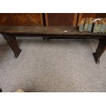 Antique oak bench