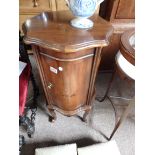French inlaid bedside cabinet