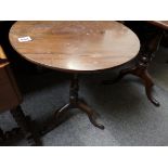 Antique mahogany tripod table