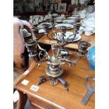 Silver plated candelabras