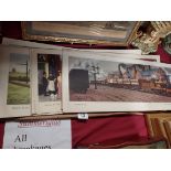 Set of 30 Railway prints
