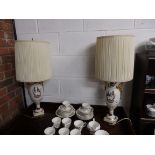 Pair of French lamps