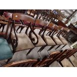 Set of 5 Victorian dining chairs