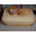 Antique writing box and games box