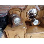 3 x 1920's mantle clocks
