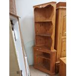 Pine corner cupboard