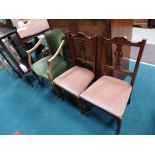 2 bedroom chairs and armchair