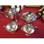 4 piece plated coffee set