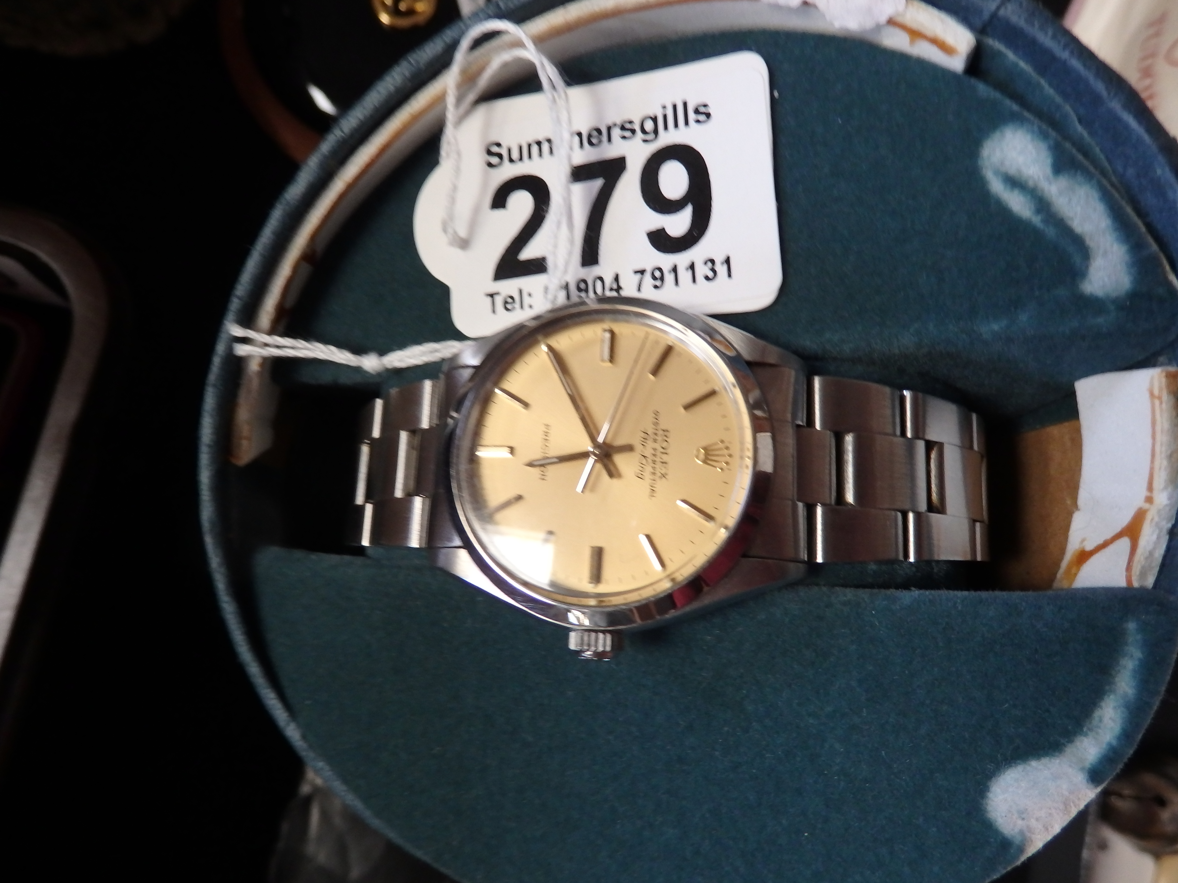 Gents Rolex Oyster Air King watch date purchased sept 1981