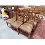 6 Oak dining chairs